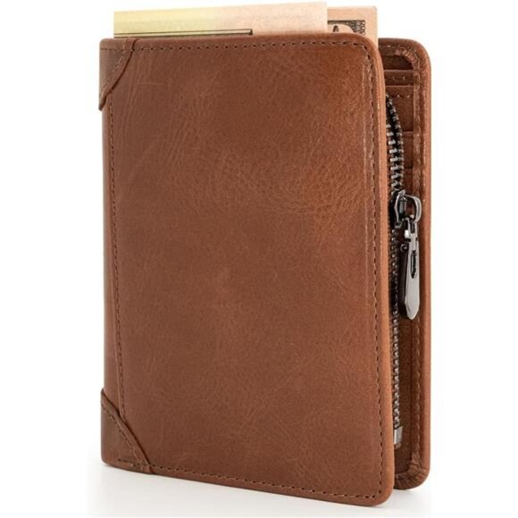 Wallet for Men RFID Blocking Credit Card Holder, Leather Bifold Compact Large - Picture 1 of 6